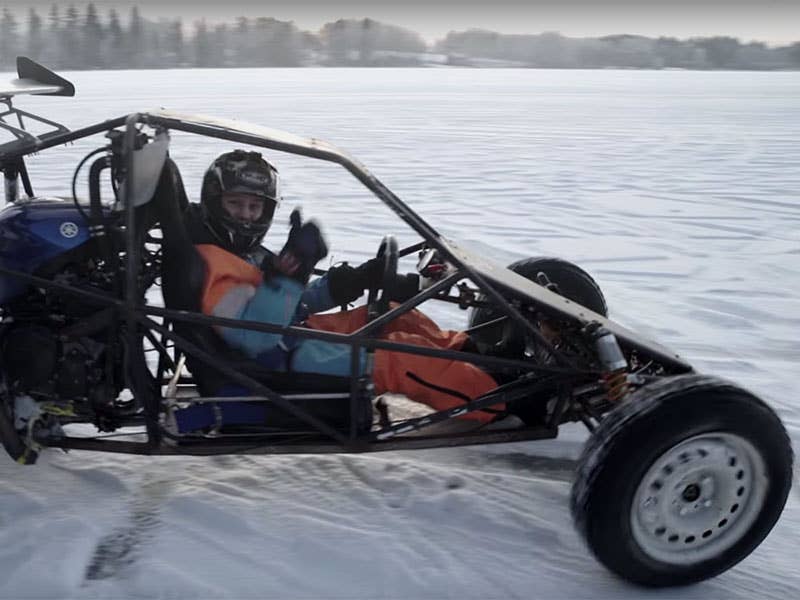 Yamaha R1-Powered Buggy Is Best Served Over Ice