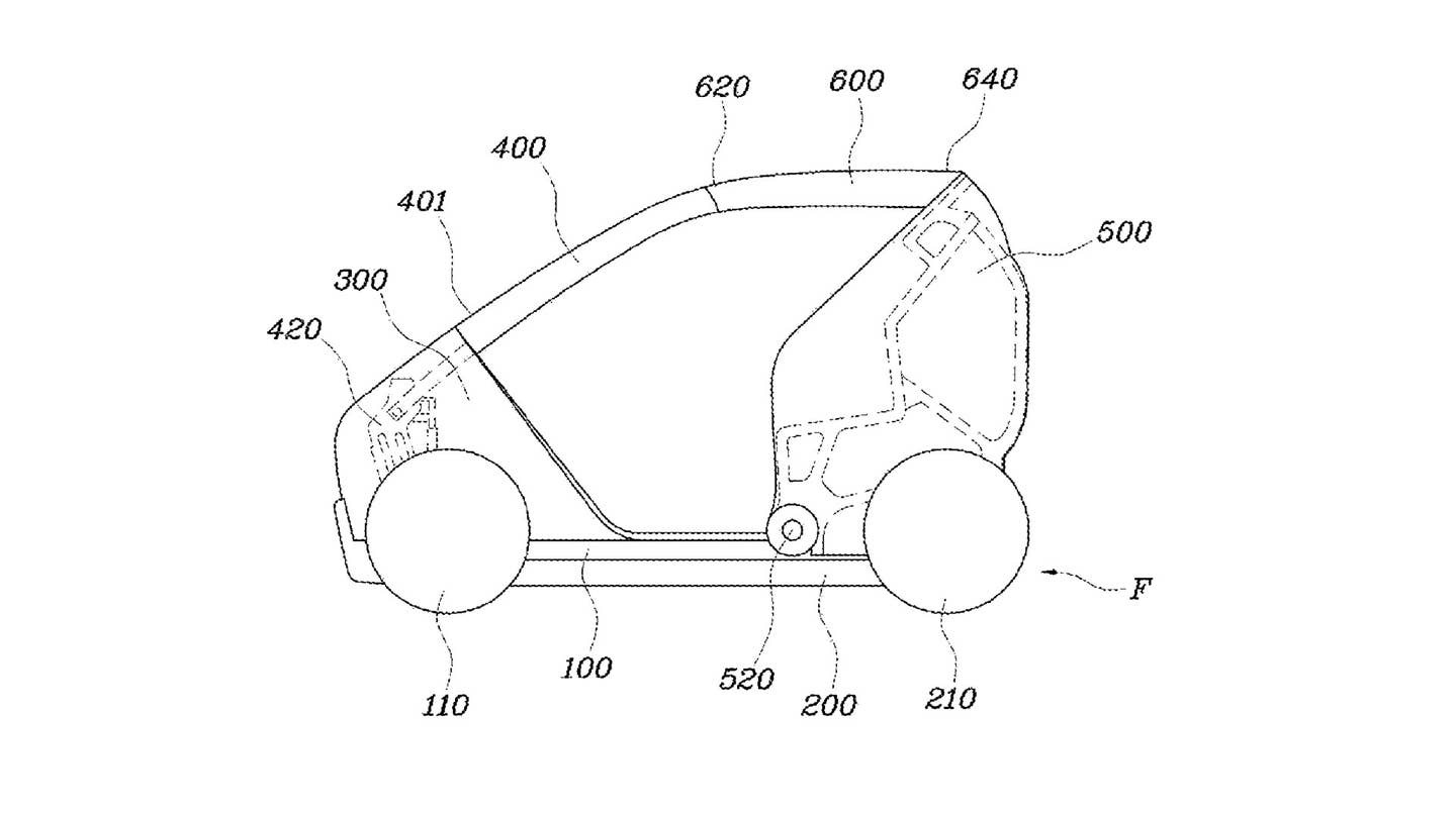 Hyundai Wants to Patent a Folding Electric Car