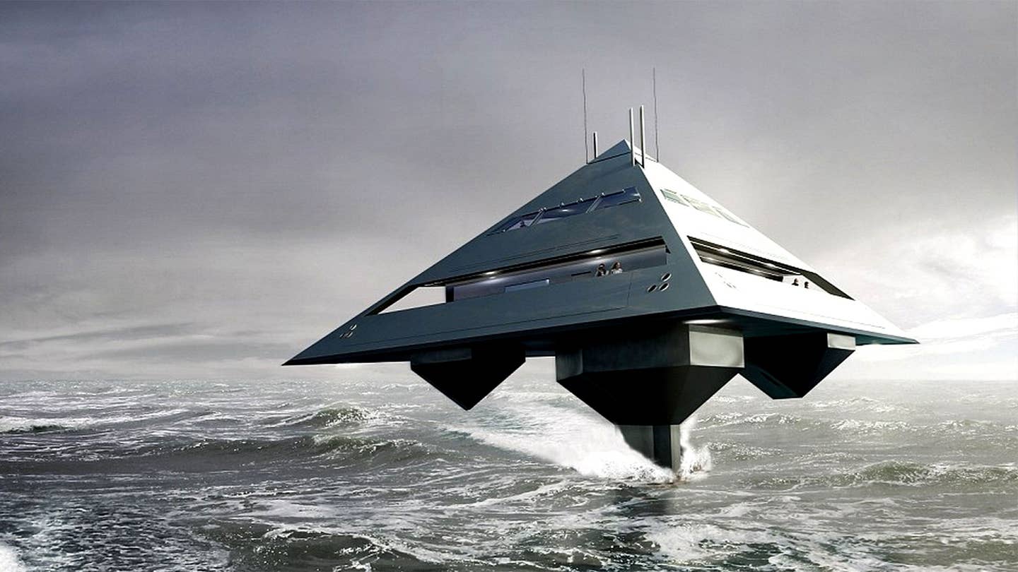 Tetrahedron Hydrofoil Yacht Wants to Fly Above the Waves