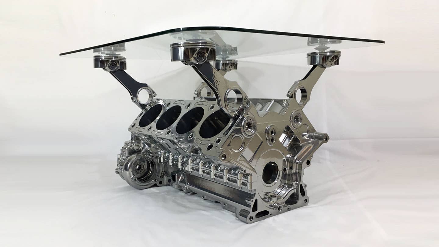 A Cosworth Engine Coffee Table Your Living Room Definitely Needs