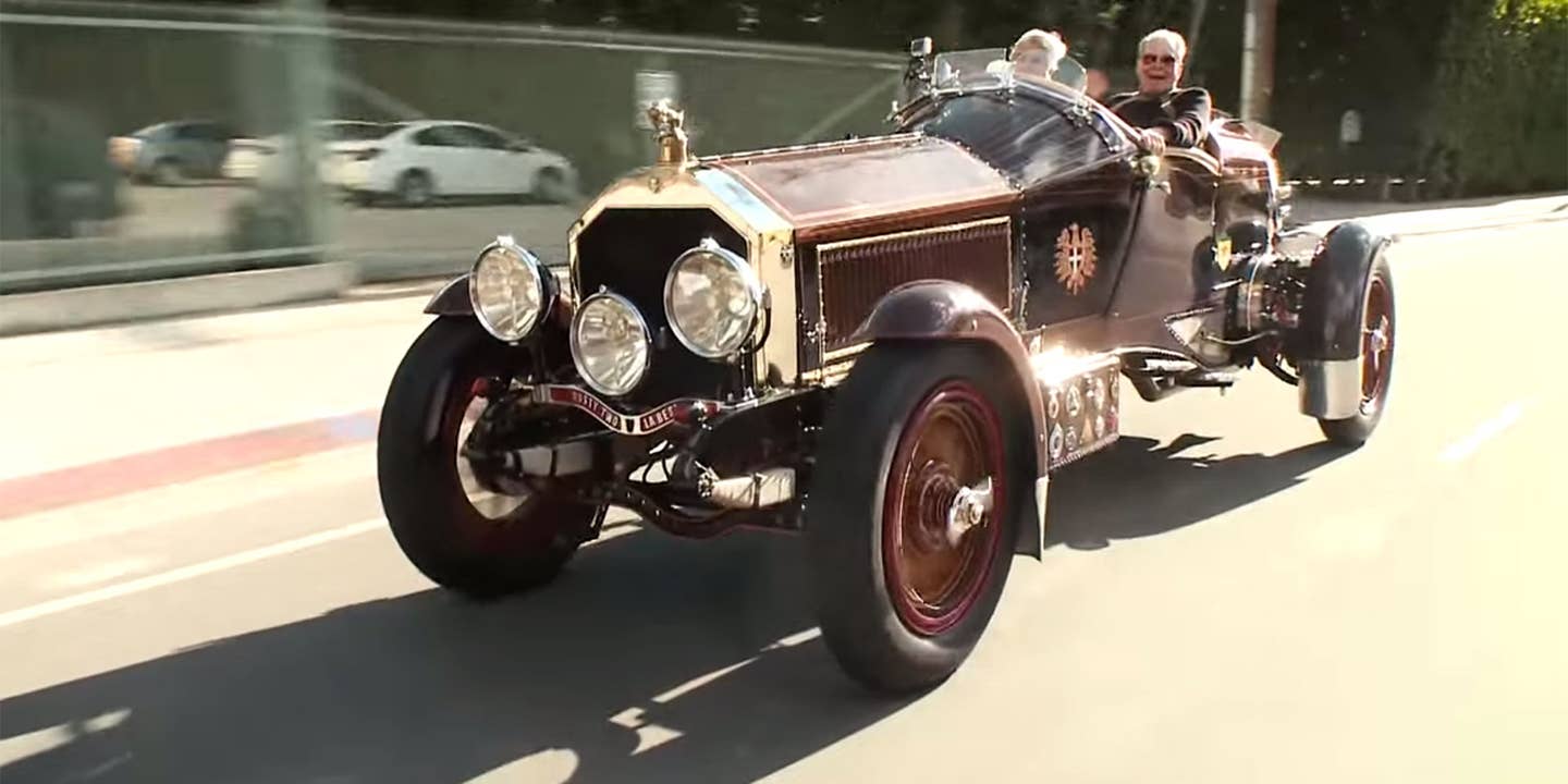 Jay Leno Drives the 1915 LaBestioni Rusty, the World’s Sexiest Hotrod Firetruck