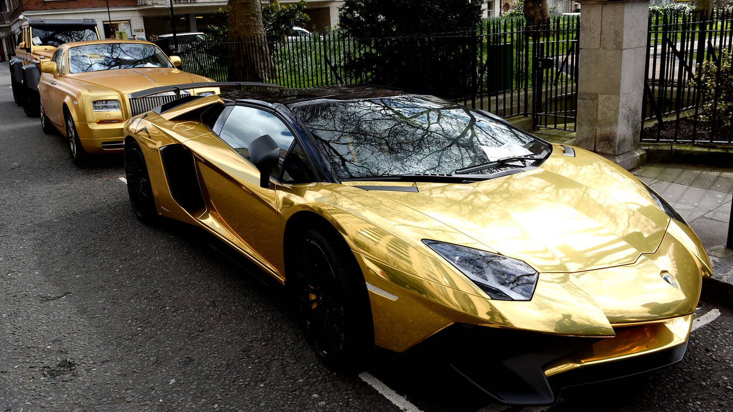 Saudi Prince’s Gold Chrome Supercar Collection Is Bonkers