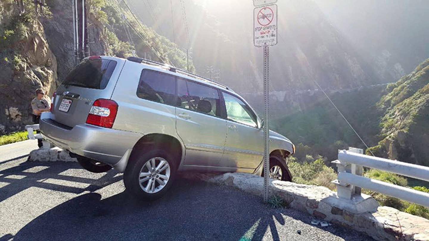California Man Drove Off Cliff&#8230;And Then His Day Got Worse