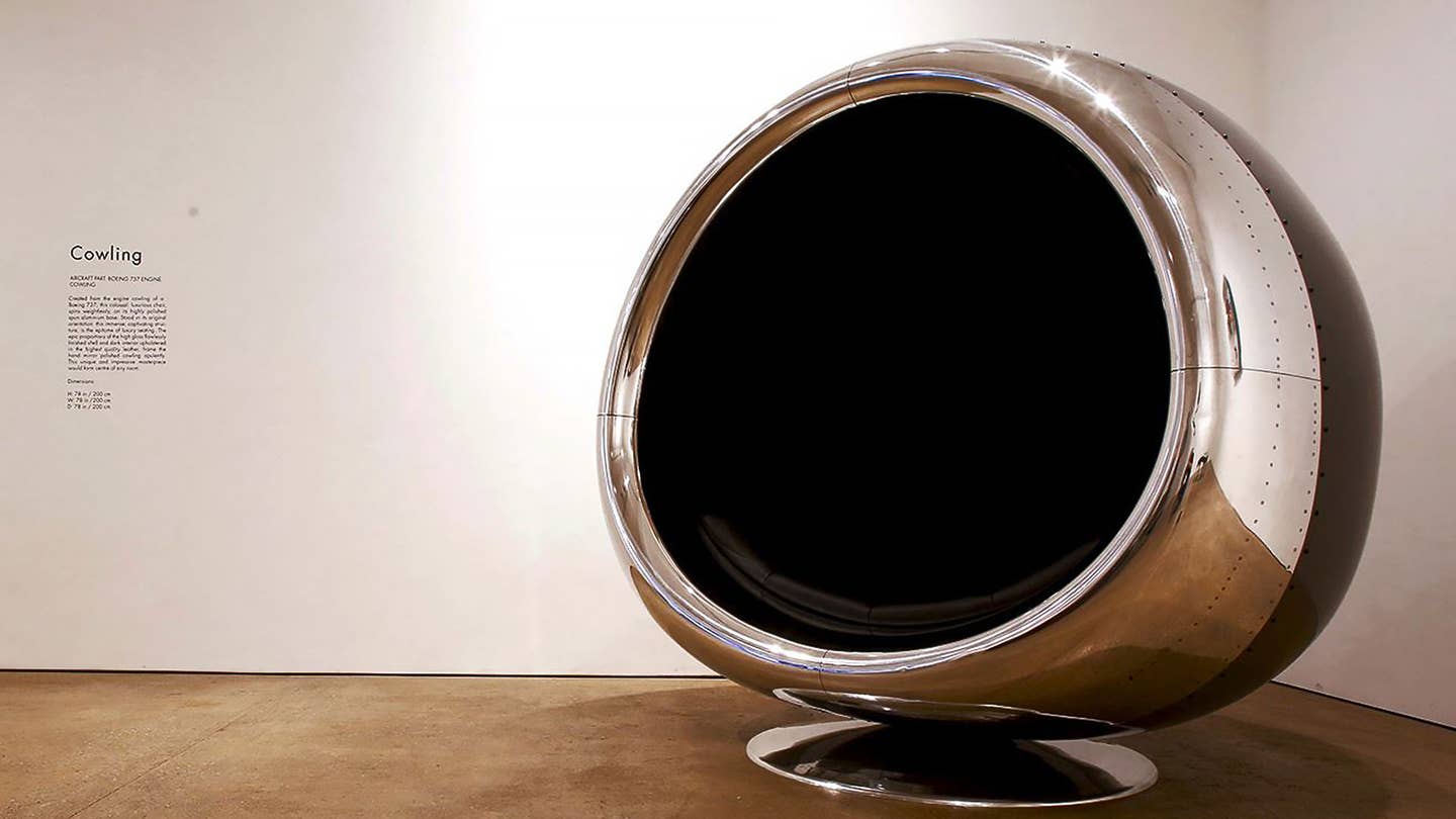 This Giant Chair Is Made From a 737’s Jet Engine