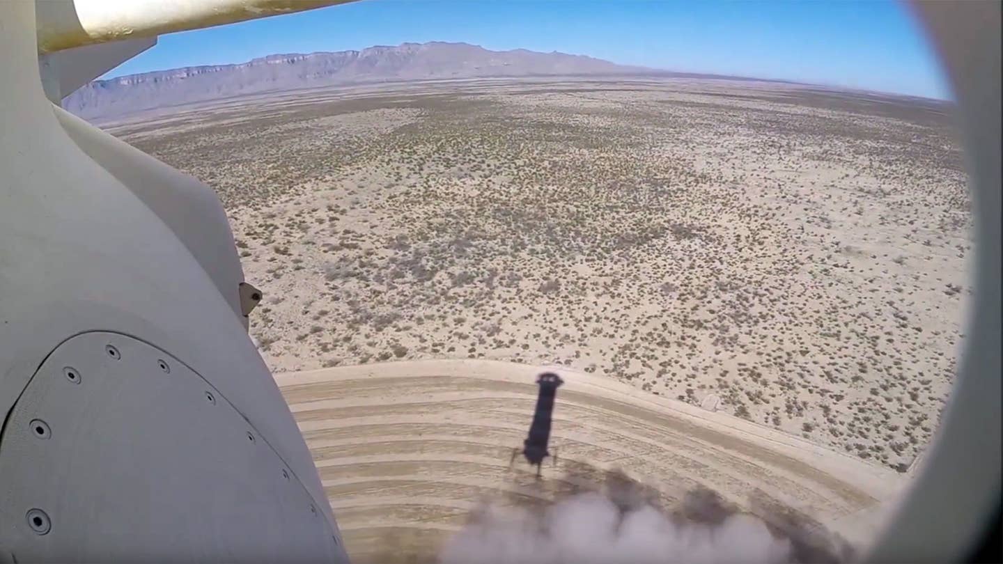 Watch Blue Origin’s Rocket Land from Outer Space