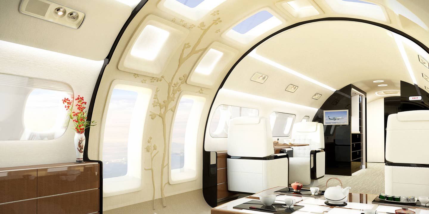 You Can Now Buy a Private Jet With a Wall of Windows