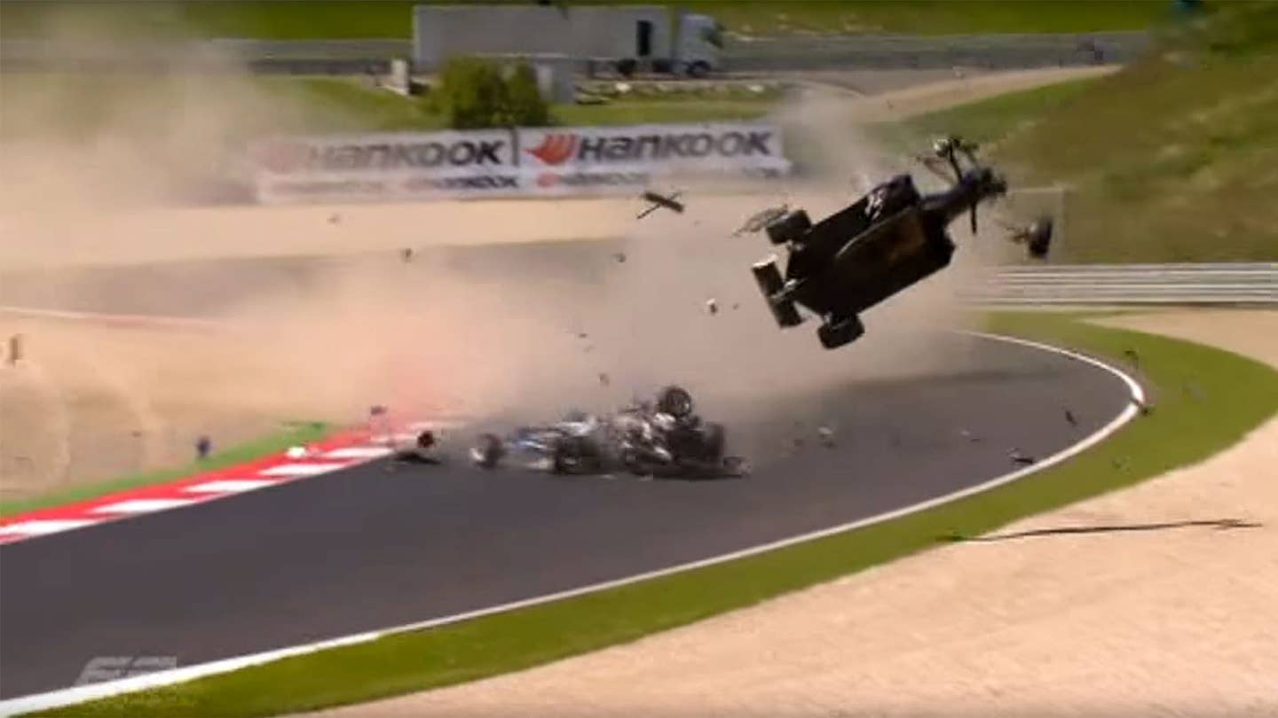 Red Bull Racing Crash
