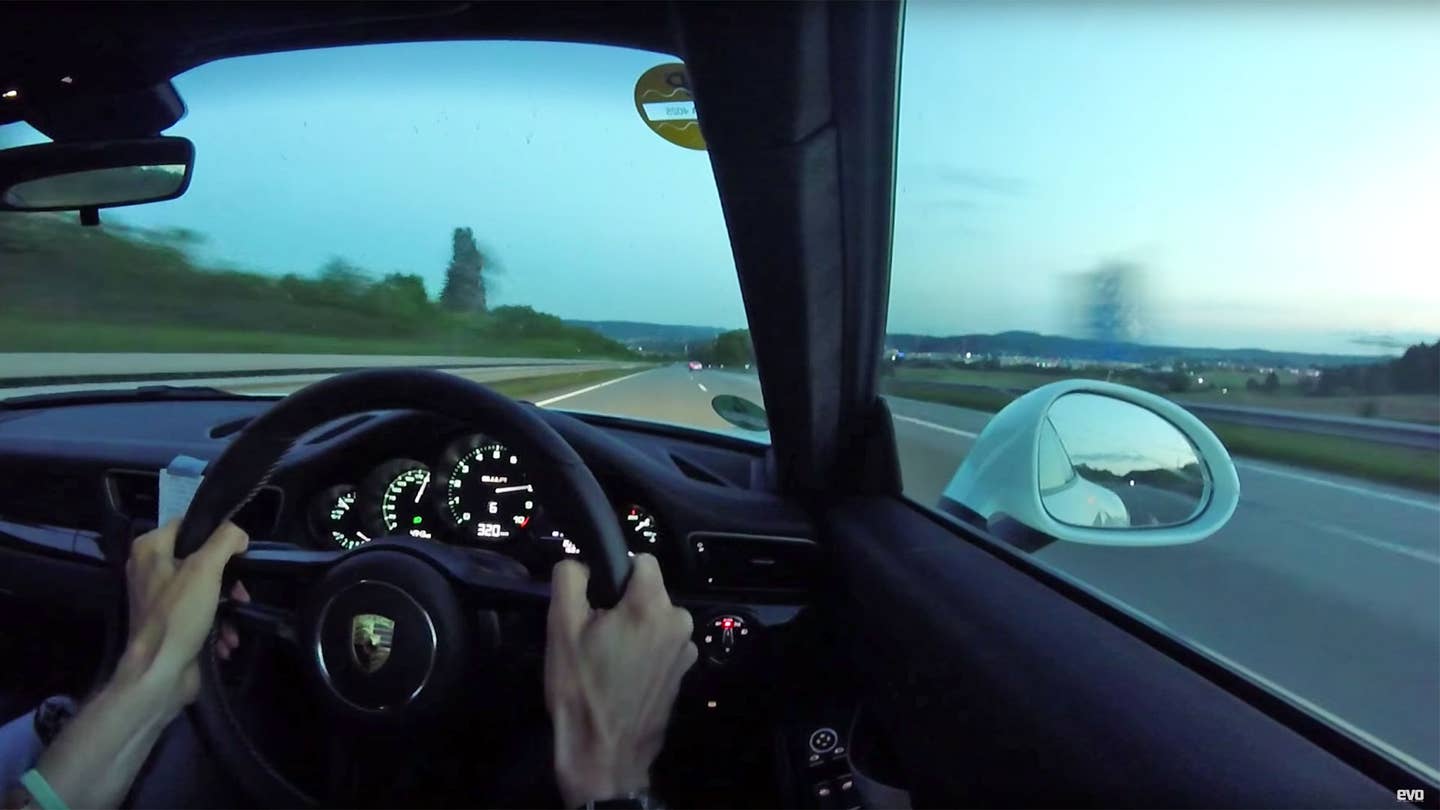 Watch the Porsche 911 R Hit 200 MPH On the Autobahn