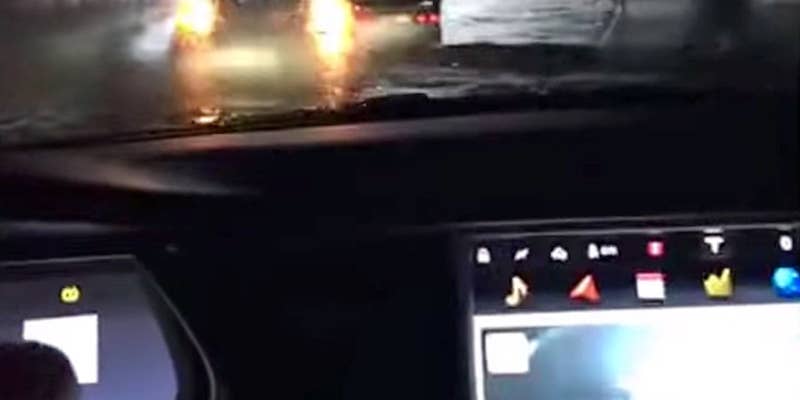 This Tesla Model S Went Swimming, and Elon Musk Approves