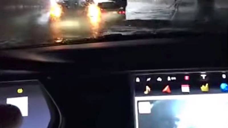 This Tesla Model S Went Swimming, and Elon Musk Approves