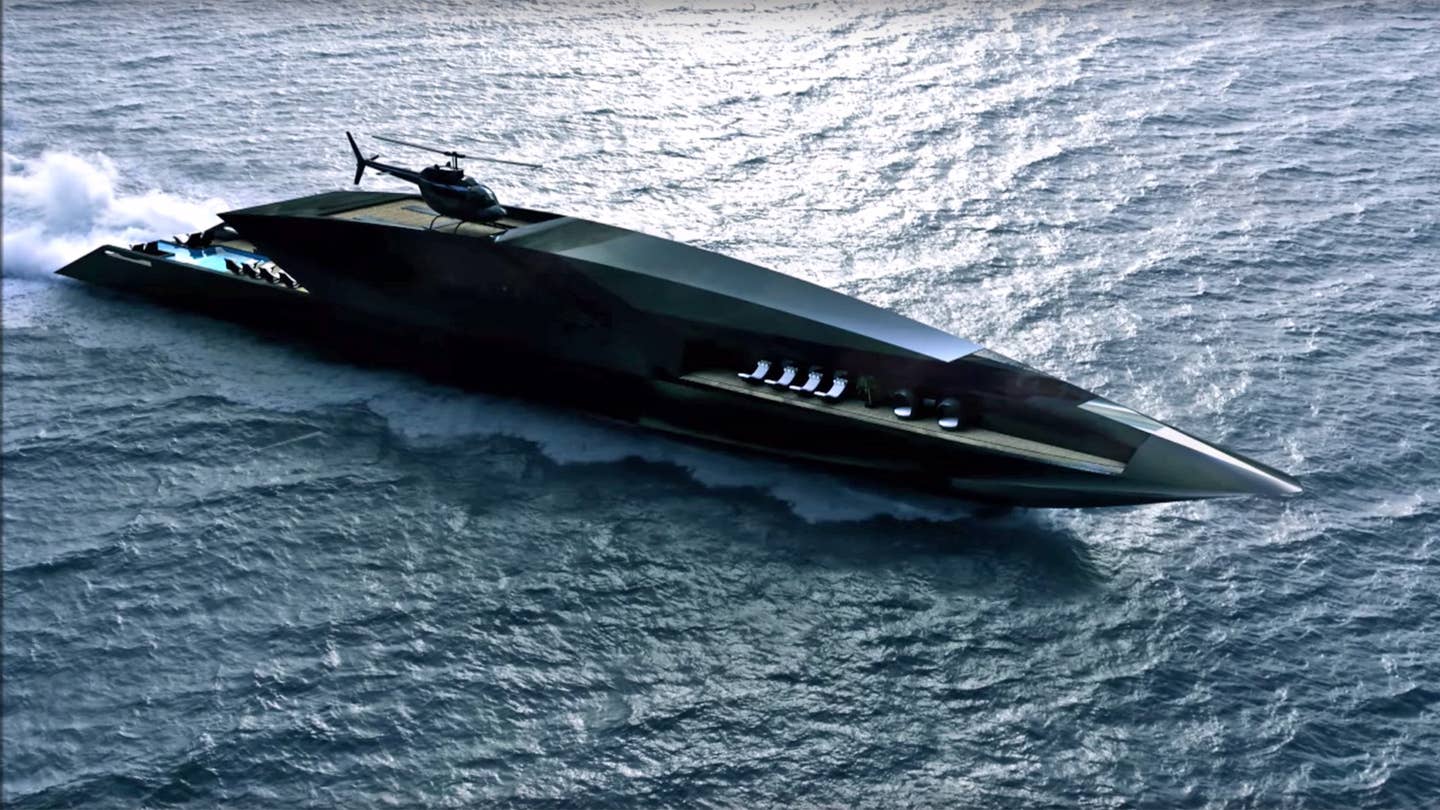 The Black Swan Is a 229-Foot Yacht Made For a Supervillain
