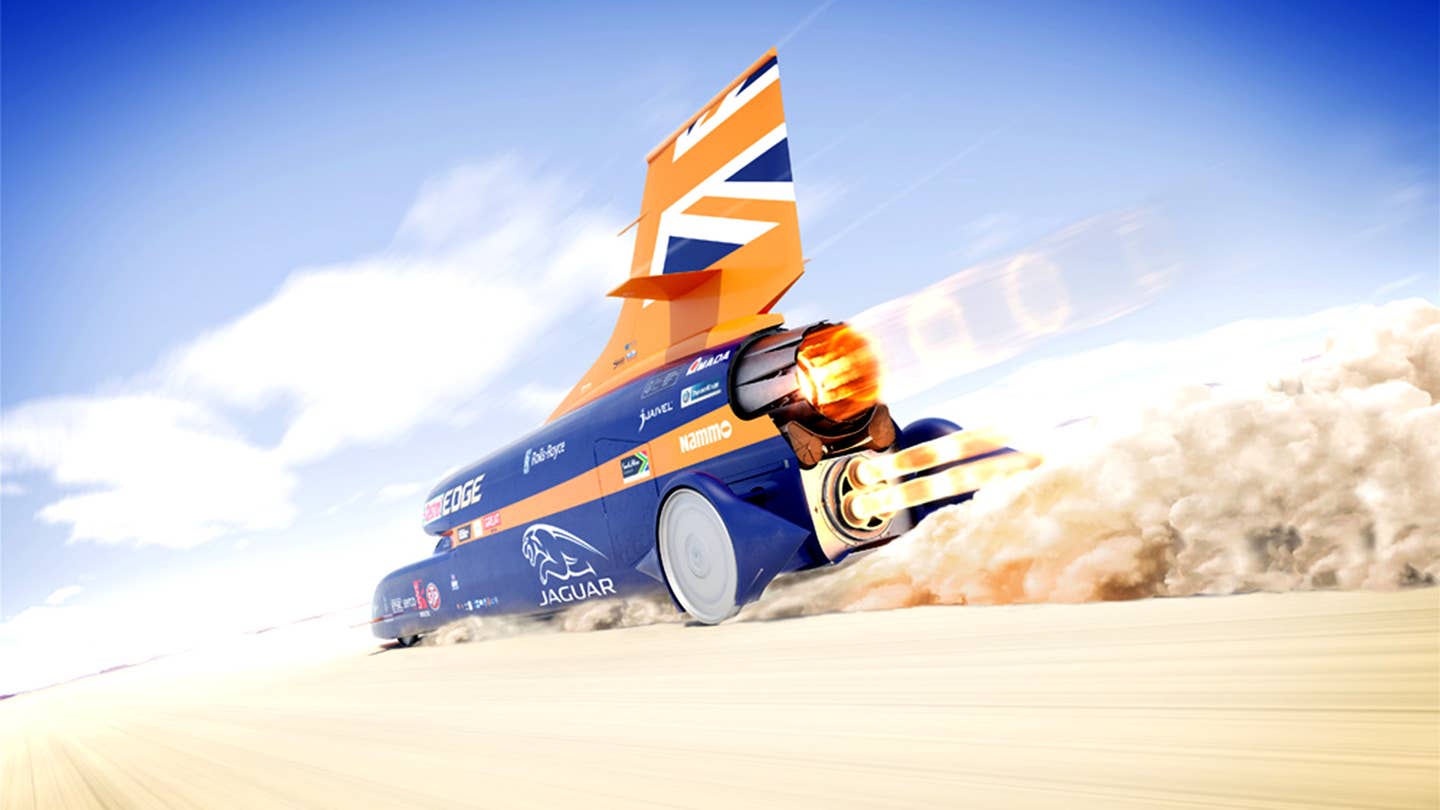 The Jet-And-Rocket-Powered Bloodhound SSC Will Go Supersonic Next Year