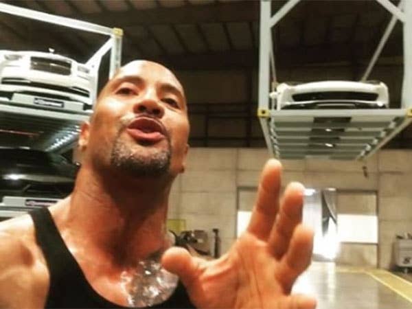 The Rock Just Gave Us a Sneak Peek at the Cars of Fast 8
