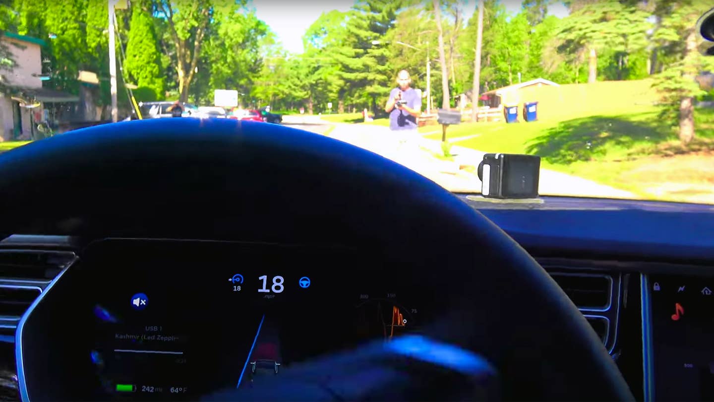 Tesla’s Autopilot Seemingly Does Nothing to Avoid Hitting This Pedestrian