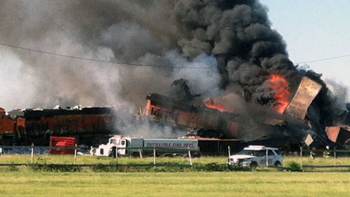 Two Freight Trains Have Collided Head-On in the Texas Panhandle