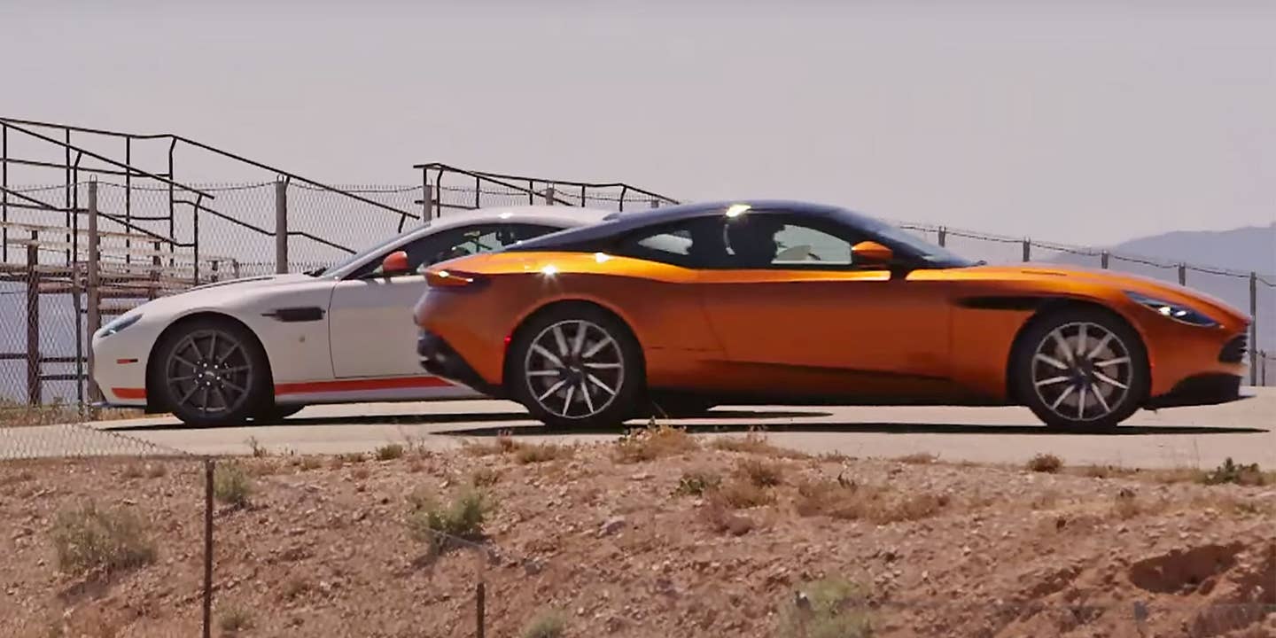 See Jay Leno and Ex-Stig Ben Collins Race Aston Martins