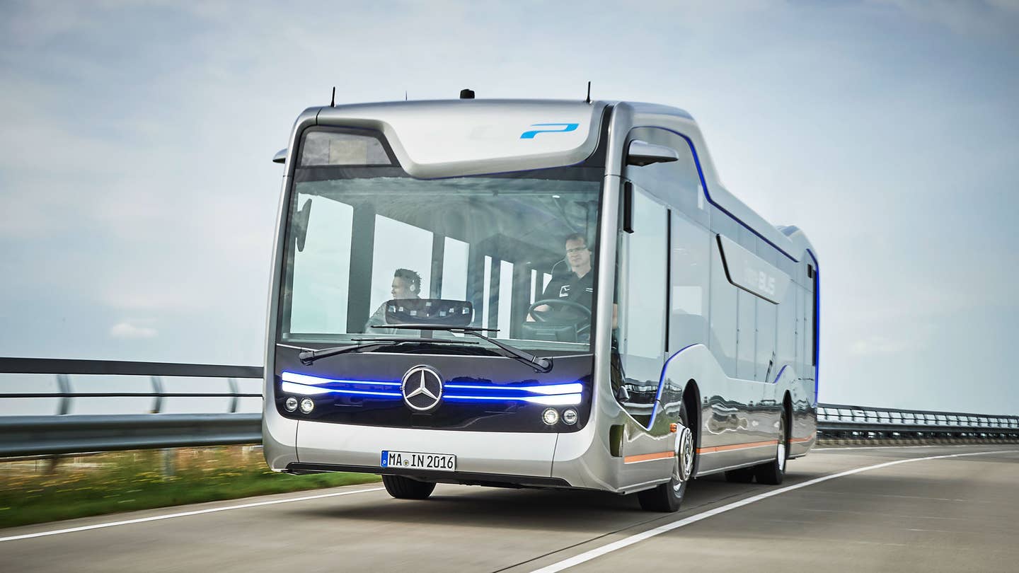 The Self-Driving Mercedes-Benz Future Bus Drove Itself 12 Miles
