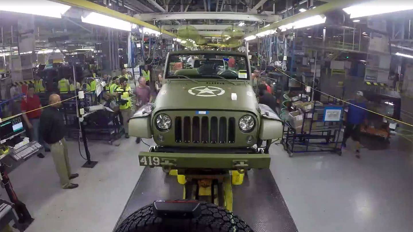 Watch the Jeep Wrangler 75th Salute Being Built in This Time-Lapse Video