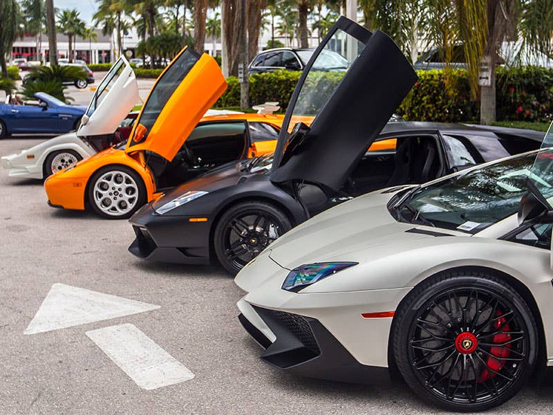 Driving $2 Million Worth of Lamborghinis in Miami