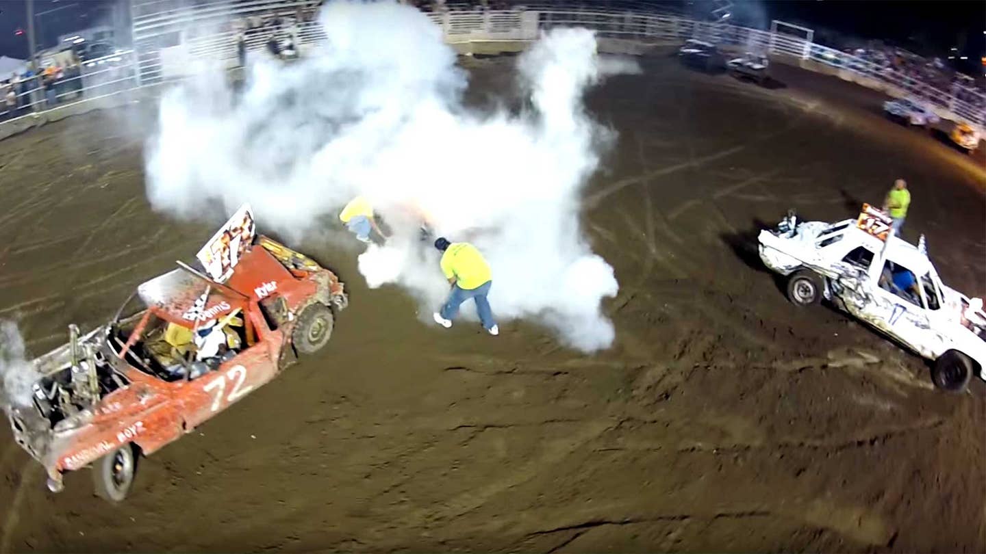 Demolition Derby Drone Footage is Here