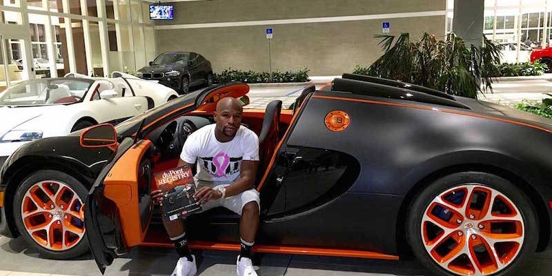 Floyd Mayweather Will Tell You How Much His New Bugatti Cost