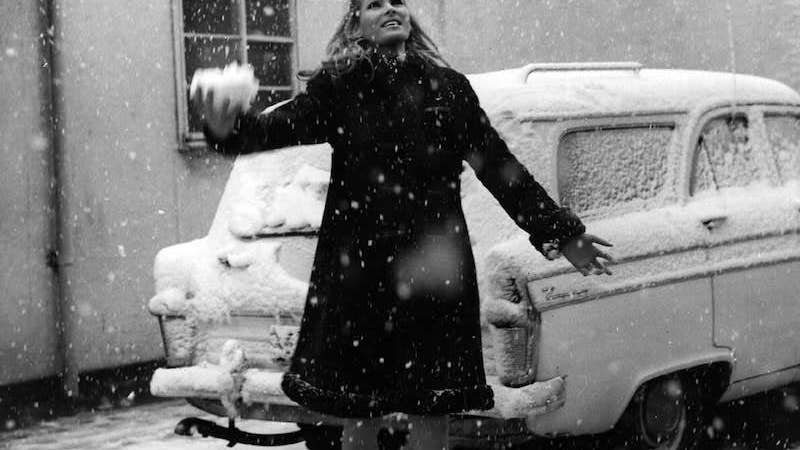 Please, Look at Quintessential Bond Girl Ursula Andress Playing in the Snow