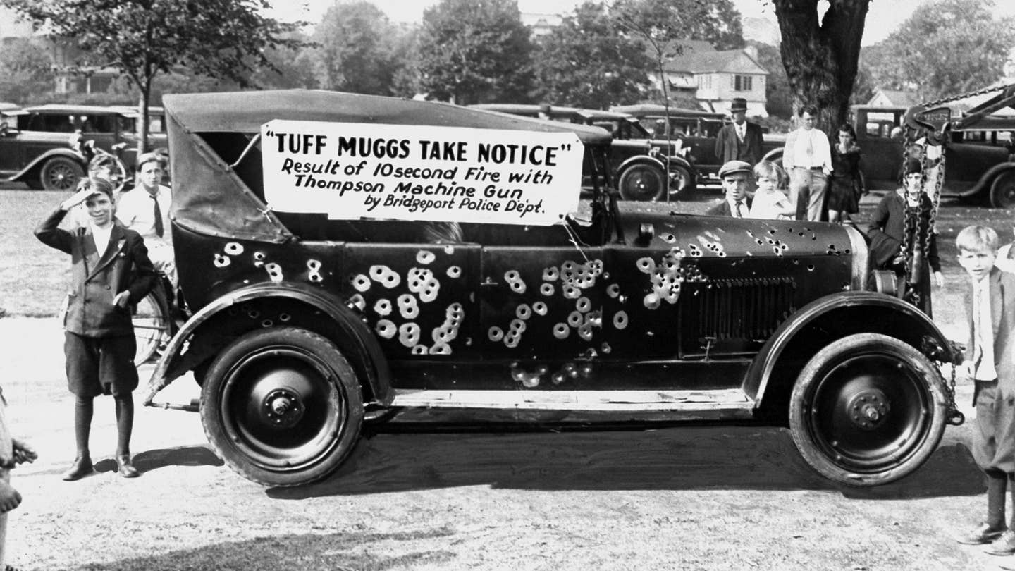 Please Look at This Bullet-riddled Gangster Getaway Car