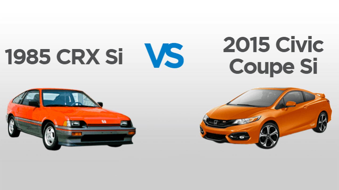 This Honda Civic Si vs. CRX Si Infographic Is Frightening