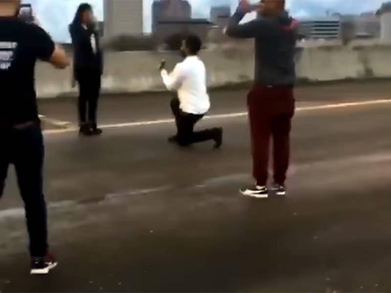 Texas Man Shuts Down Highway for Marriage Proposal