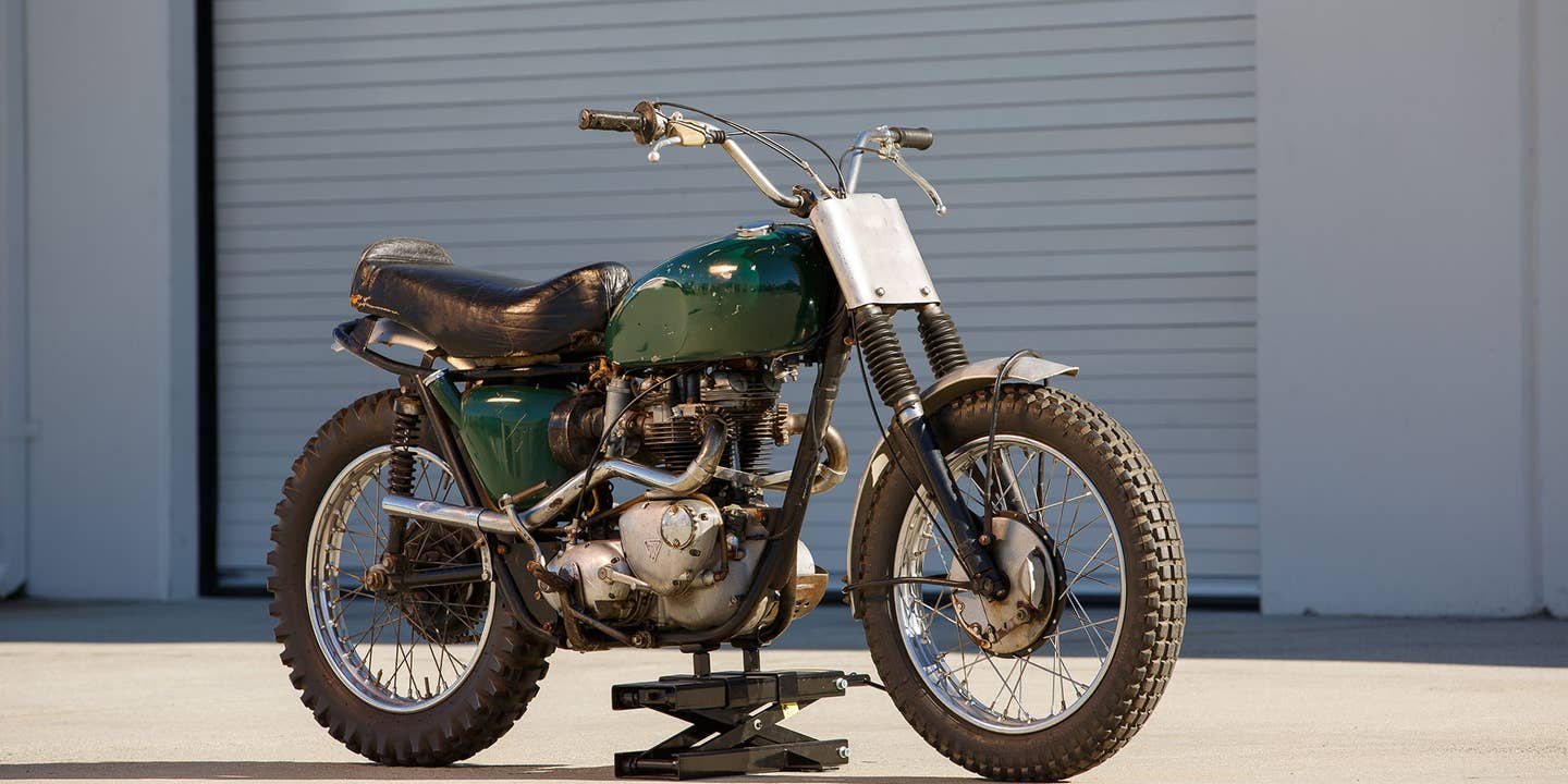 This Old Triumph Motorcycle Is Pure McQueen