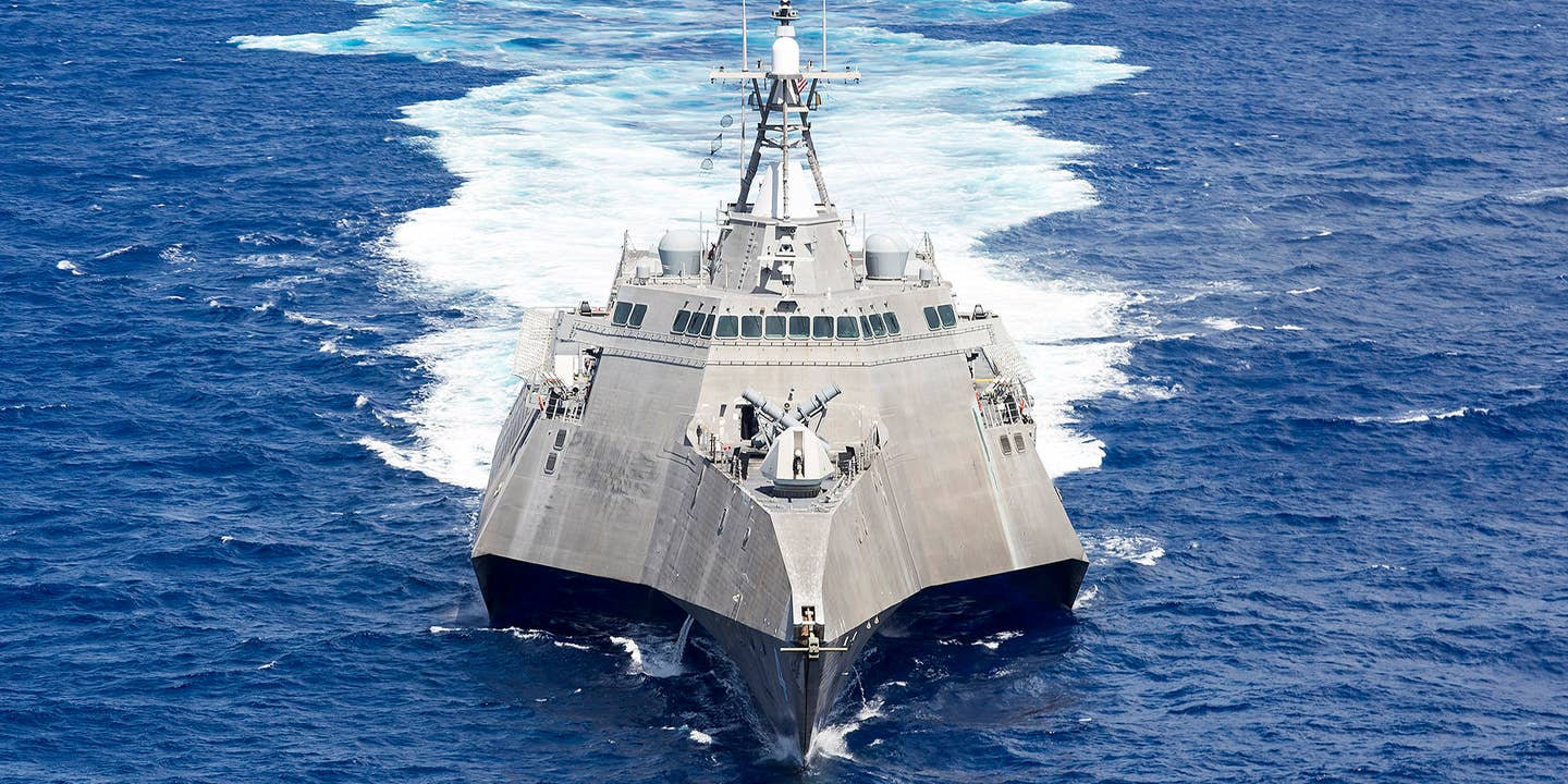 Littoral Combat Ship’s Hull Cracked Open After Collision With Tugboat