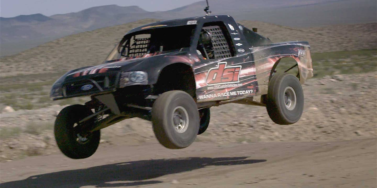 How to Jump a 40-ft Tabletop with an Off-Road Race Truck