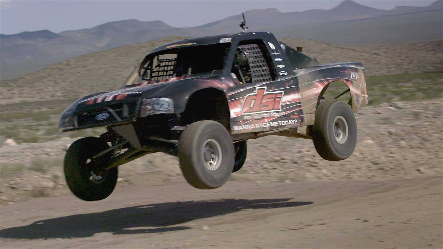 How to Jump a 40-ft Tabletop with an Off-Road Race Truck