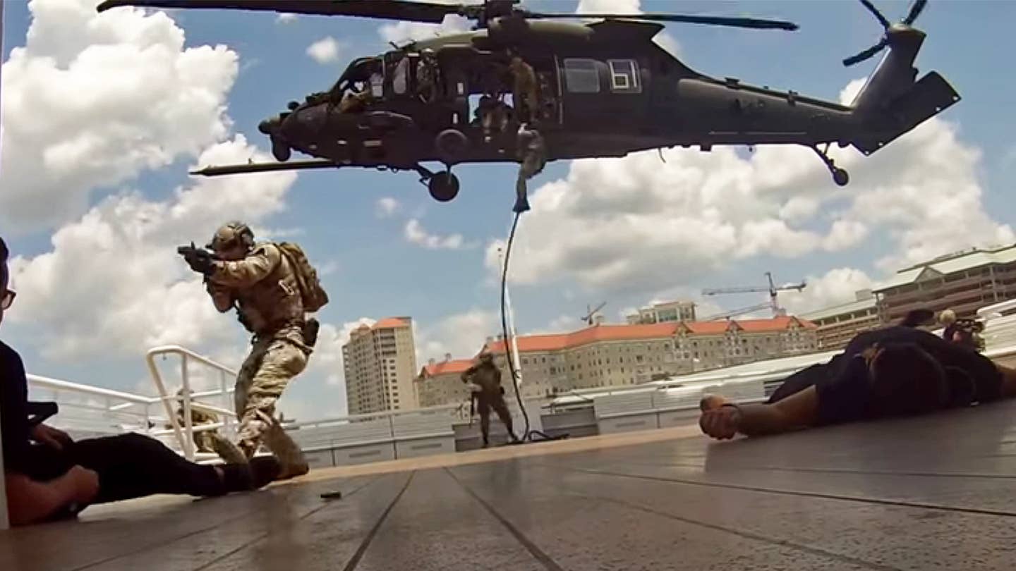Watch Special Ops Forces Full-On Assault Downtown Tampa