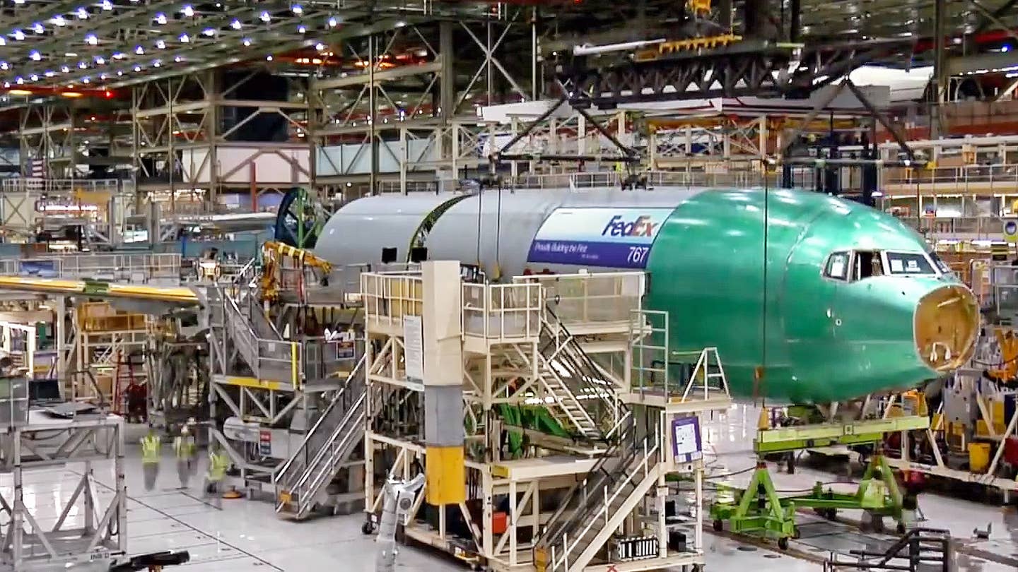 Watch Boeing Assemble A 767 In Three Minutes