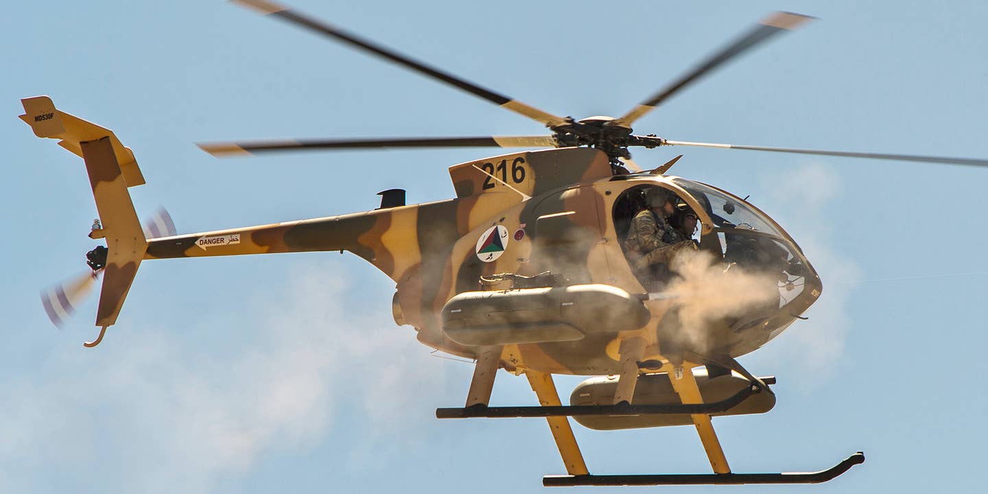 Ride Along For Strafing Practice In Afghanistan&#8217;s Spunky Little MD530 Attack Chopper