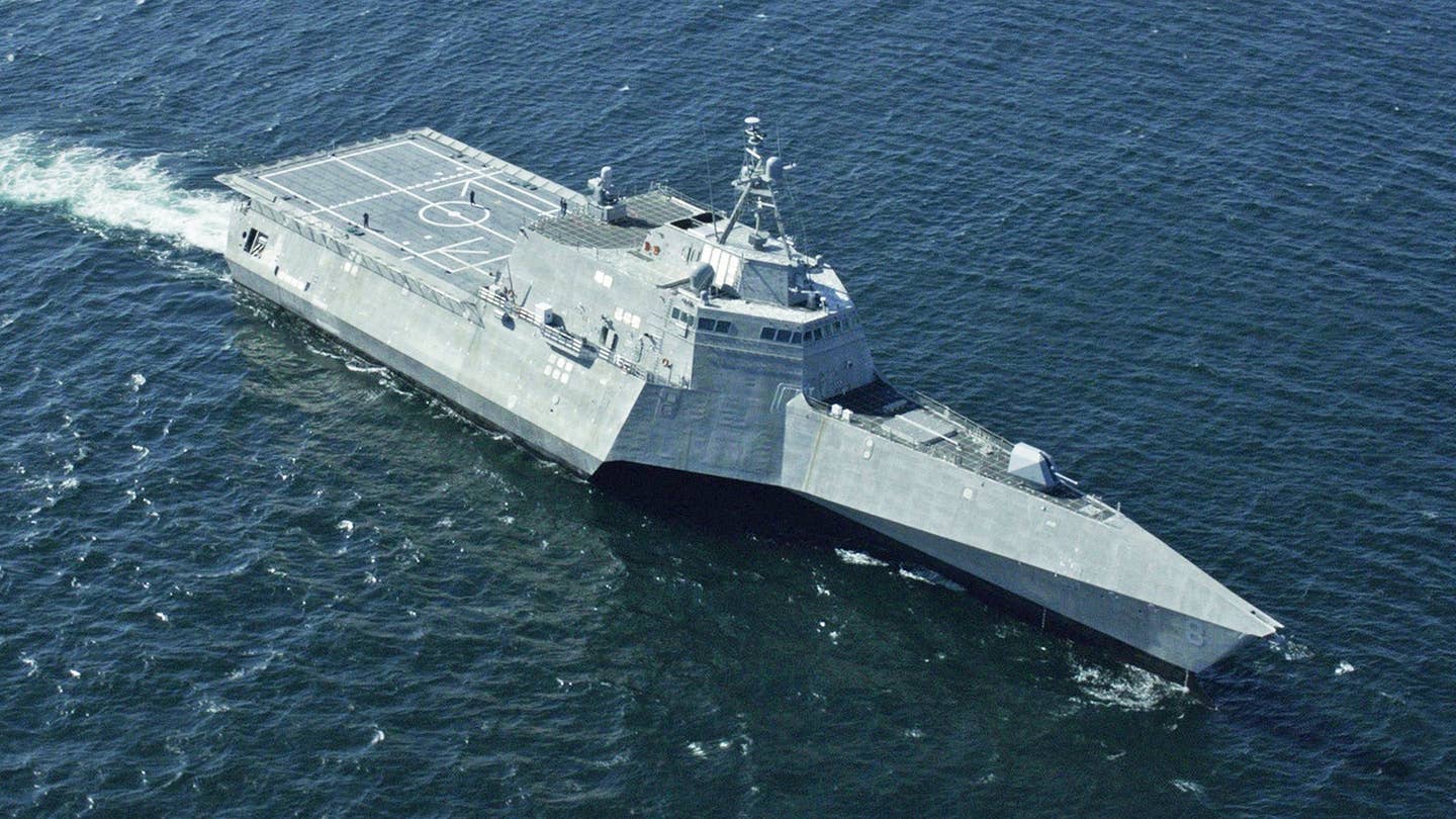 Littoral Combat Ship USS Montgomery Had Another Hull Cracking Collision