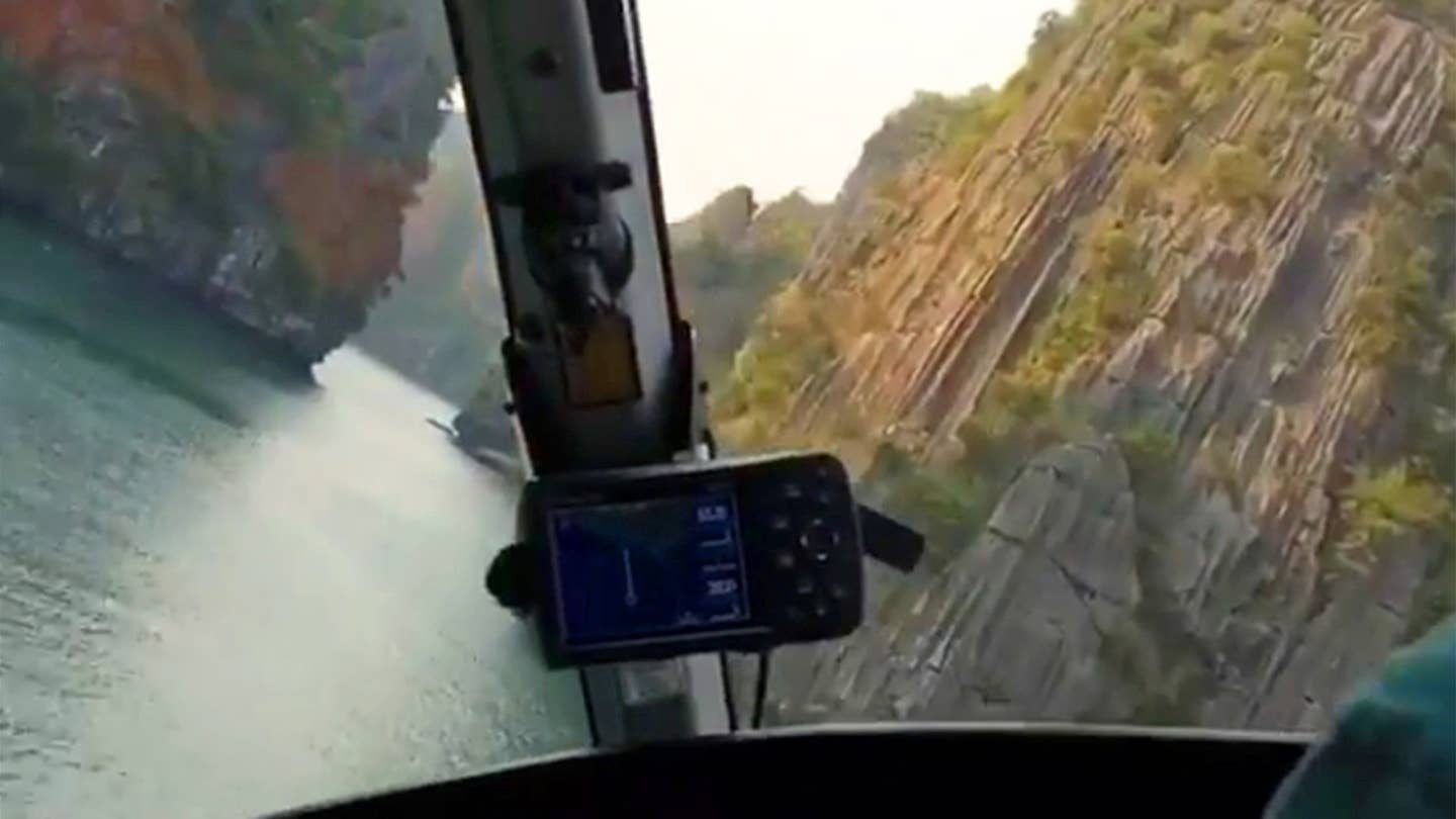Stunt Helicopter Flying Through Vietnam&#8217;s Coastal Canyons Is Exhilarating