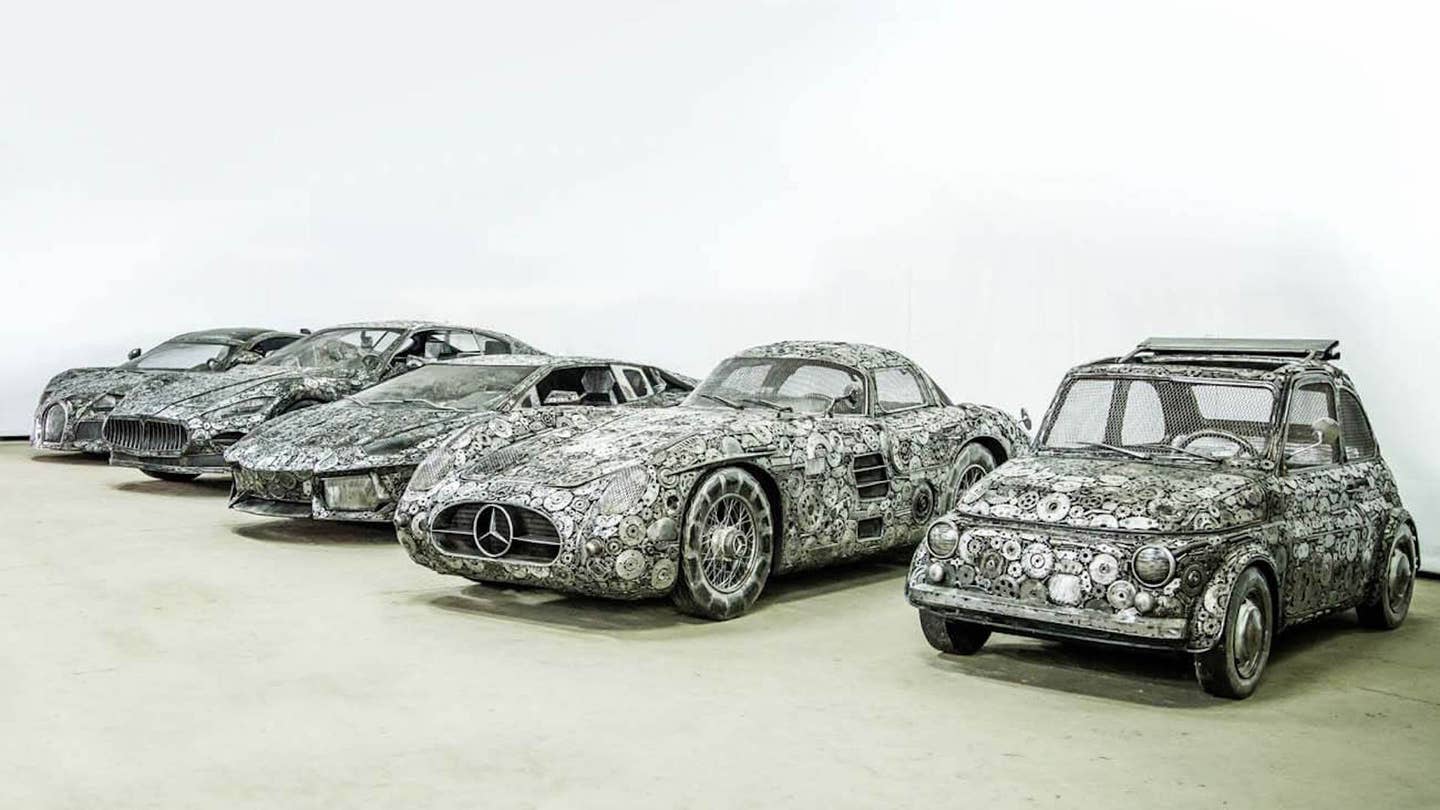 Polish Artists Turn Scrap Metal Into Scale Model Cars