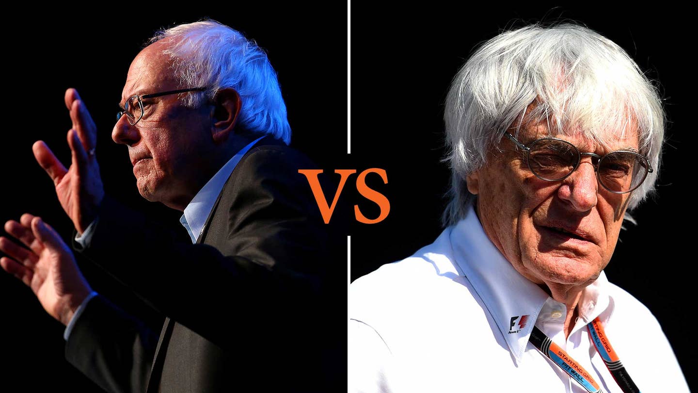 Bernie Sanders vs. Bernie Ecclestone