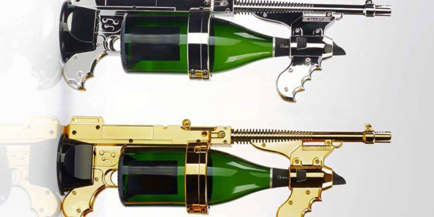 You Should Probably Buy This Champagne Gun