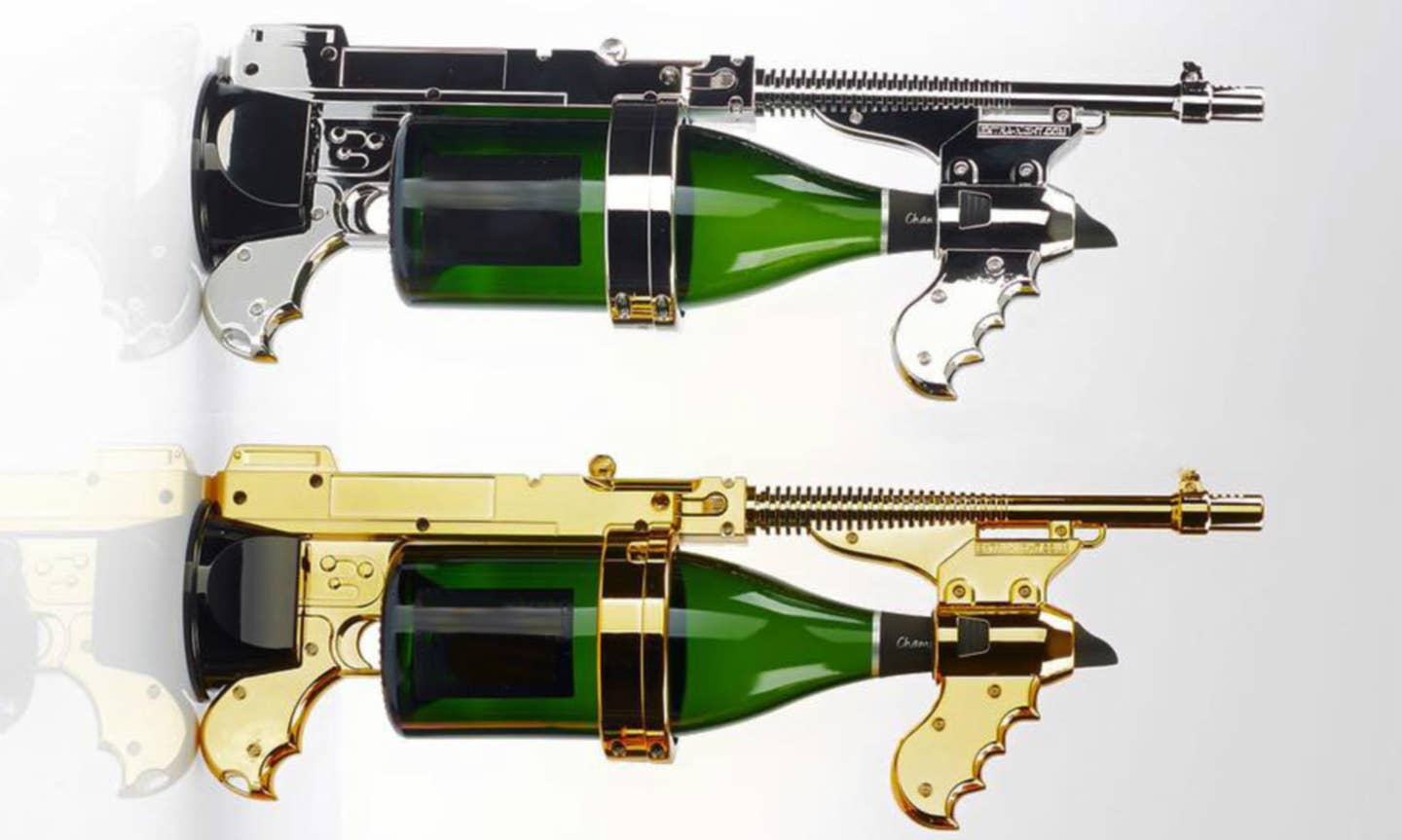 You Should Probably Buy This Champagne Gun