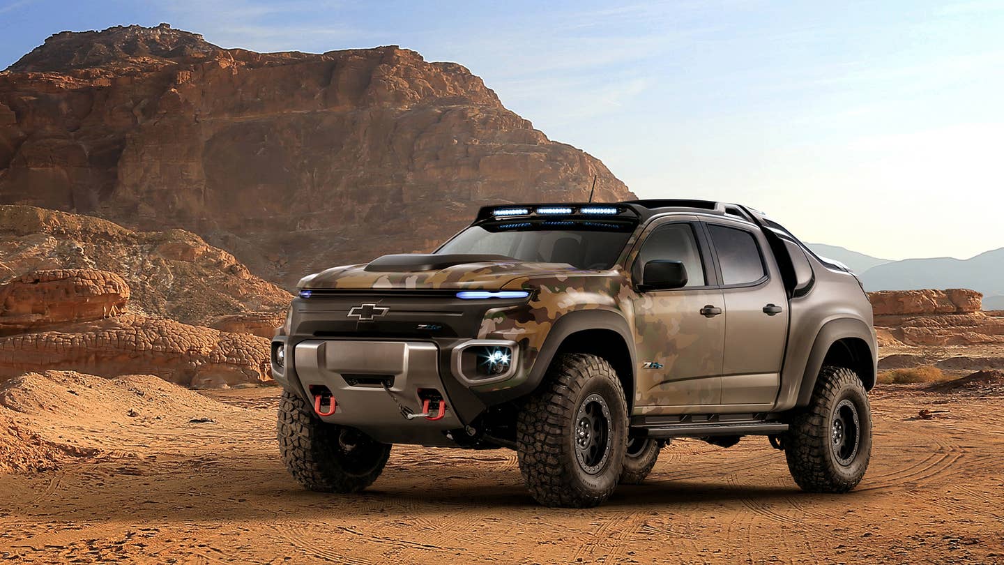 Behold the Chevy Colorado ZH2, the U.S. Army’s New Fuel Cell Off-Roader