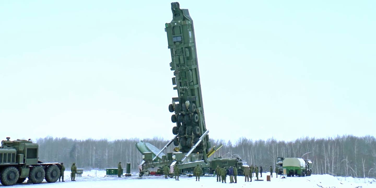 Watch This Crazy Russian Trailer Drop Huge ICBM Missiles Into Their Silos