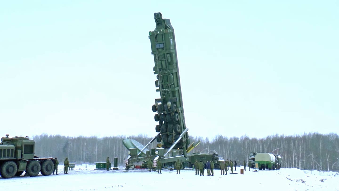 Watch This Crazy Russian Trailer Drop Huge ICBM Missiles Into Their Silos
