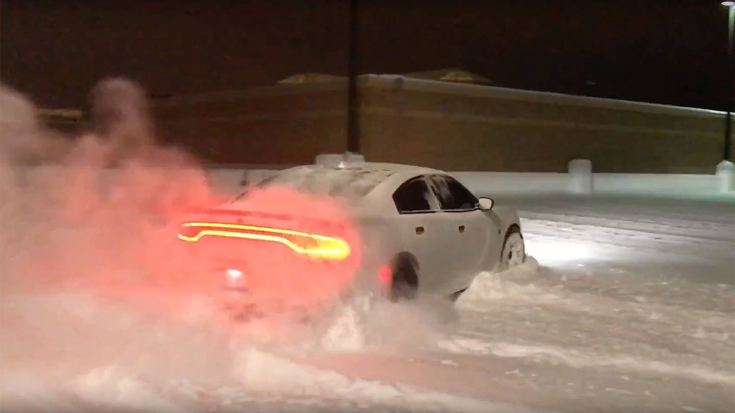 Watch This Dodge Charger Hellcat Frolic in the Snow