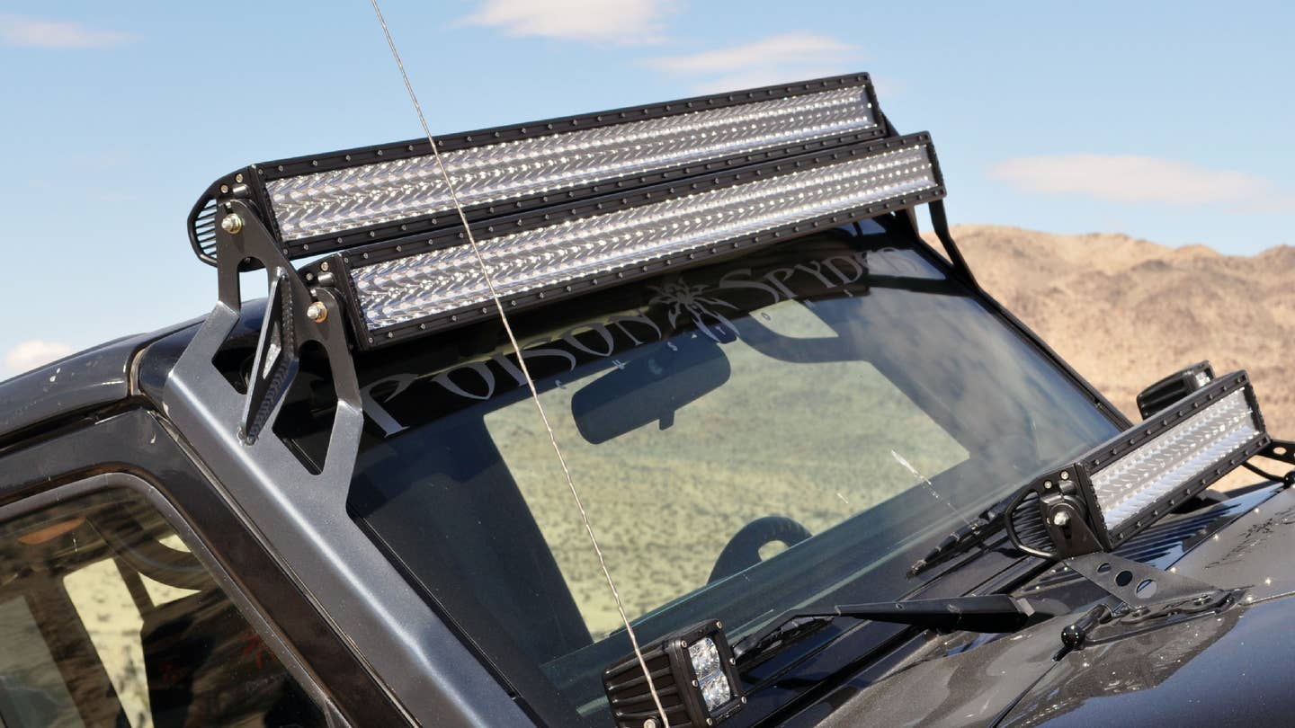 The Roof-Mounted LED Light Bar is The Cab Visor’s Cousin
