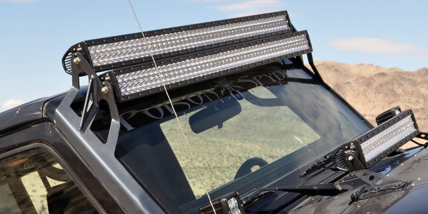 The Roof-Mounted LED Light Bar is The Cab Visor’s Cousin