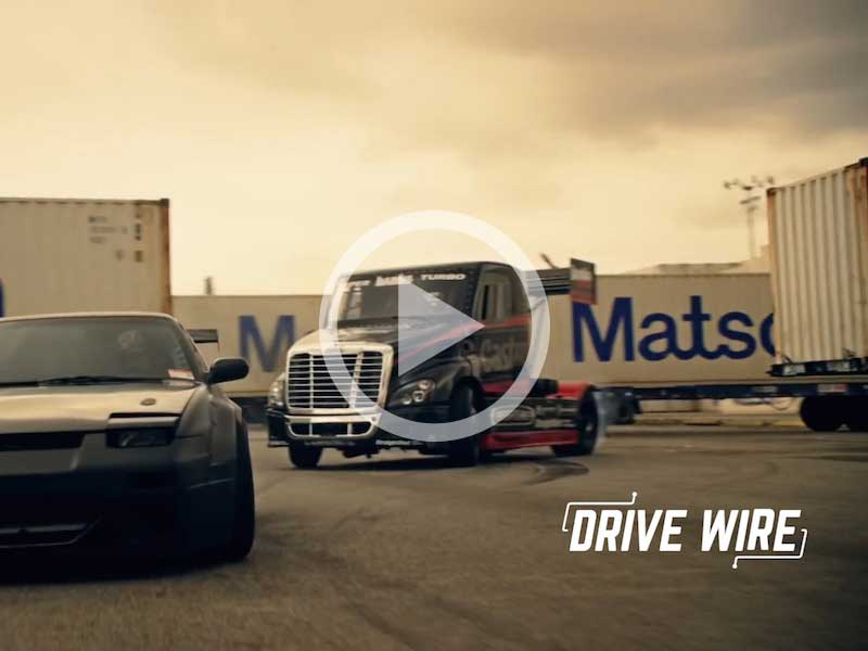 Drive Wire: Watch A Semi Drift, Jump and Dodge Its Way in a Chase to End All Chases