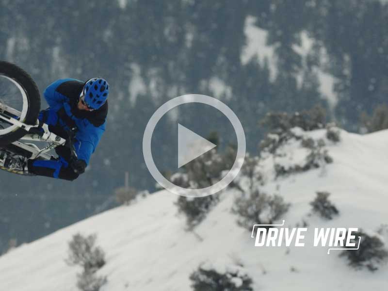 Drive Wire: Watch As Cyclists Plow Down Snow-Covered Slopes